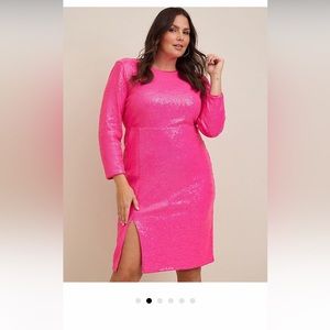 Pink sequins Torrid dress